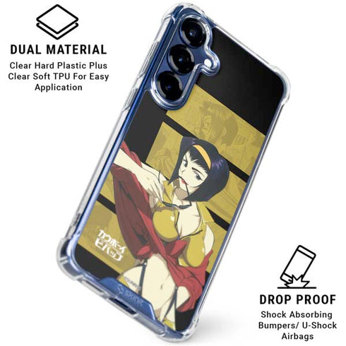 Cowboy Bebop Faye Galaxy S25 Clear Case