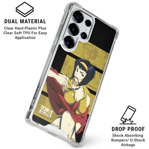 Cowboy Bebop Faye Galaxy S25 Ultra Clear Case