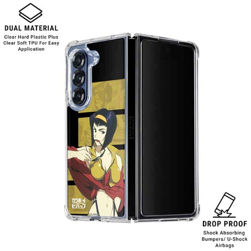 Cowboy Bebop Faye Galaxy Z Fold6 Clear Case