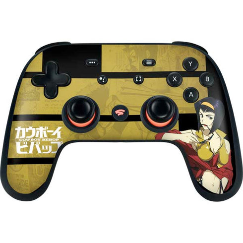 Cowboy Bebop Faye Google Stadia Controller Skin
