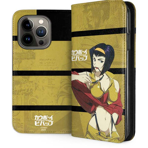 Cowboy Bebop Faye iPhone 14 Pro Folio Case