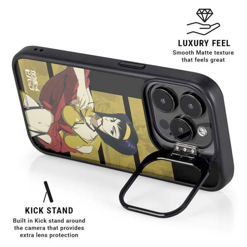 Cowboy Bebop Faye iPhone 15 Pro Kickstand Case