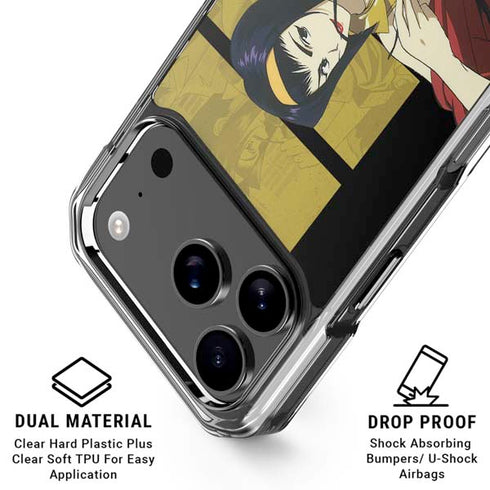 Cowboy Bebop Faye iPhone 18 Pro Clear Case