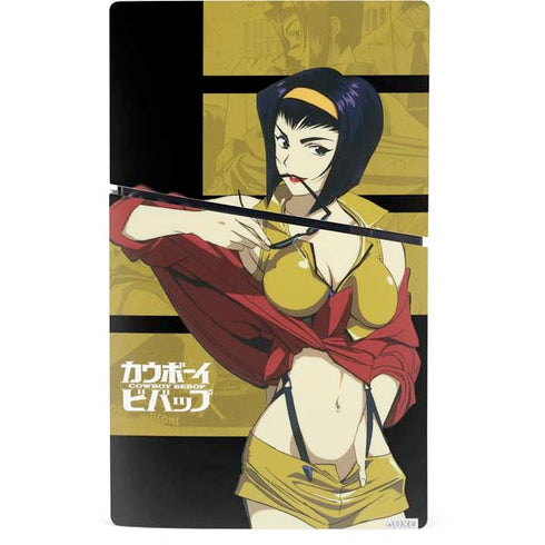 Cowboy Bebop Faye PS5 Slim Digital Edition Console Skin