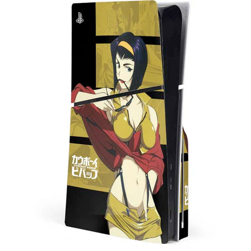 Cowboy Bebop Faye PS5 Slim Disk Console Skin