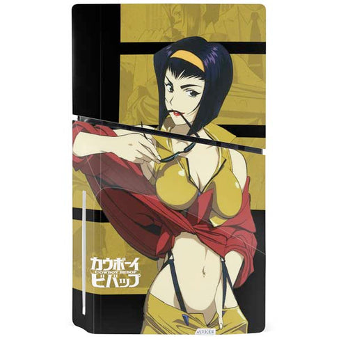Cowboy Bebop Faye PS5 Slim Disk Console Skin
