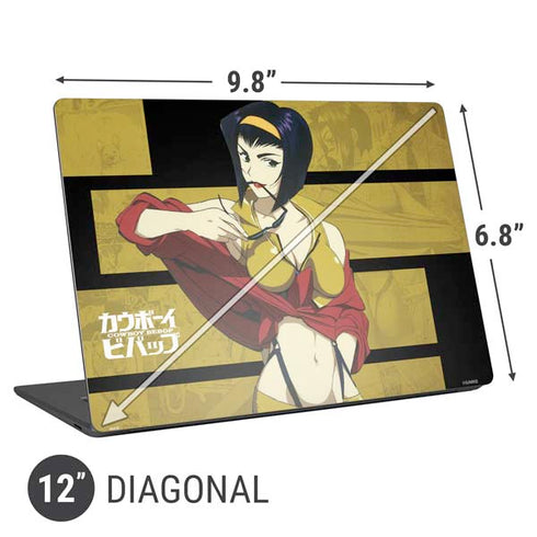 Cowboy Bebop Faye Universal Laptop 12in (9.8 x 6.8in) Skin
