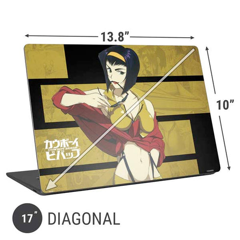 Cowboy Bebop Faye Universal Laptop 17in (13.8 x 10in) Skin