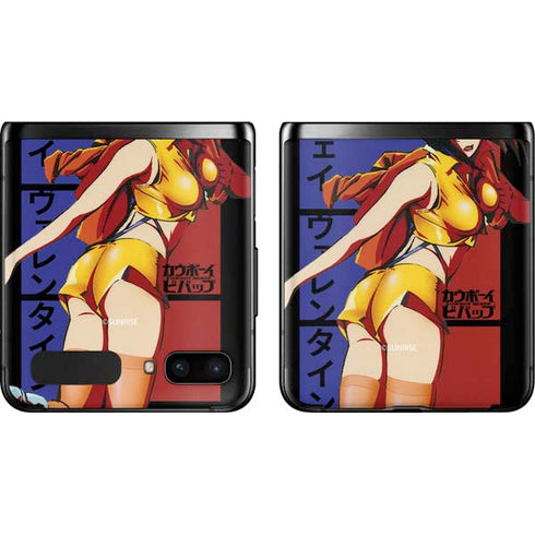 Cowboy Bebop Faye Valentine Galaxy Z Flip Skin