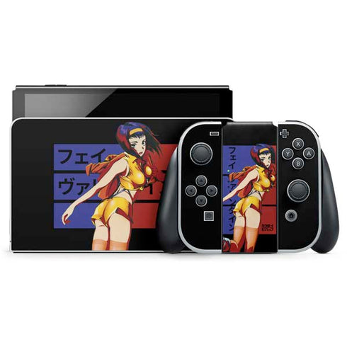 Cowboy Bebop Faye Valentine Nintendo Switch OLED (2021) Skin