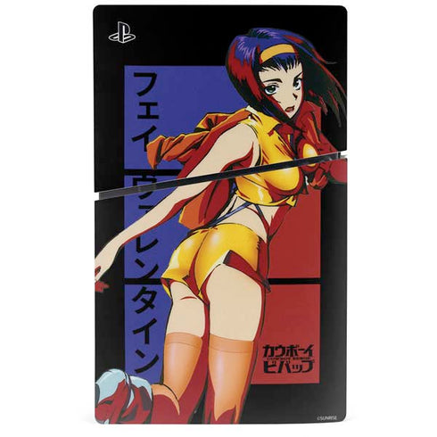 Cowboy Bebop Faye Valentine PS5 Slim Digital Edition Bundle Skin