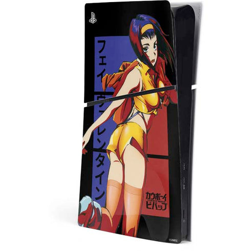 Cowboy Bebop Faye Valentine PS5 Slim Digital Edition Console Skin