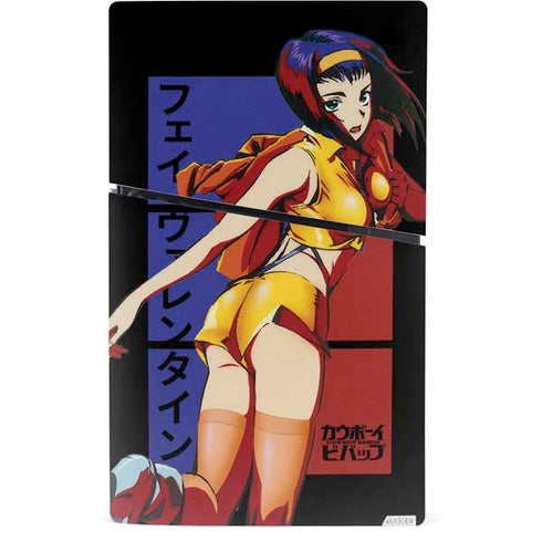 Cowboy Bebop Faye Valentine PS5 Slim Digital Edition Console Skin