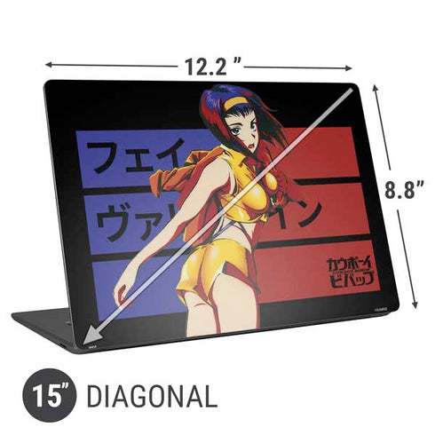 Cowboy Bebop Faye Valentine Universal Laptop 15in (12.2 x 8.8in) Skin