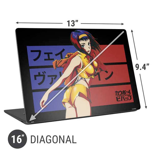 Cowboy Bebop Faye Valentine Universal Laptop 16in (13 x 9.4in) Skin