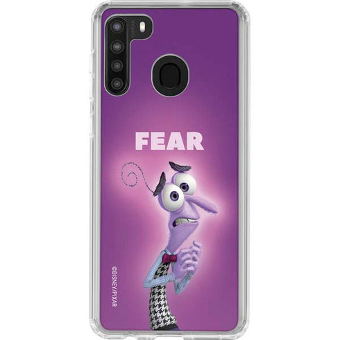 Disney Inside Out Fear Portrait Galaxy A21 Clear Case