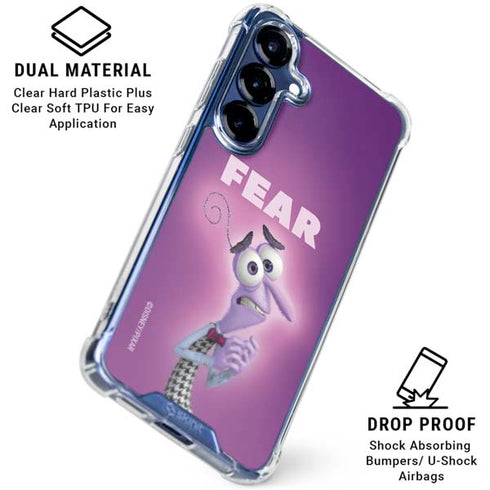 Disney Inside Out Fear Portrait Galaxy S25 Plus Clear Case