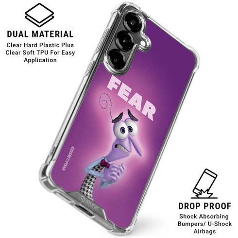 Disney Inside Out Fear Portrait Galaxy S26 Clear Case