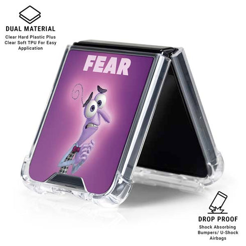 Disney Inside Out Fear Portrait Galaxy Z Flip6 Clear Case