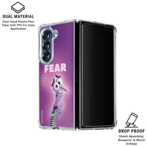 Disney Inside Out Fear Portrait Galaxy Z Fold6 Clear Case