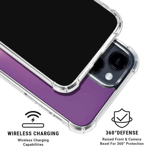 Disney Inside Out Fear Portrait iPhone 14 Plus Clear Case
