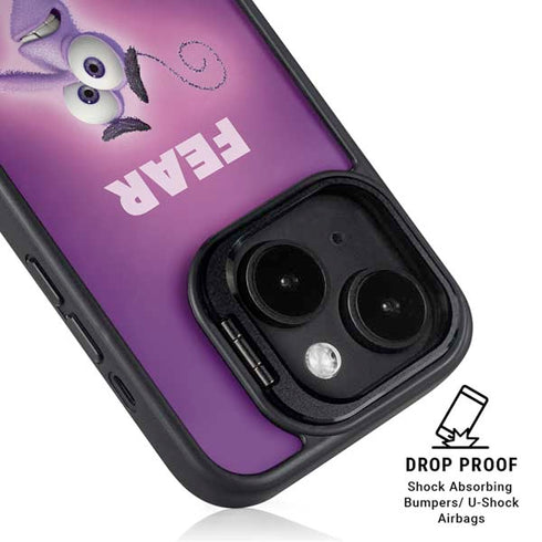 Disney Inside Out Fear Portrait iPhone 14 Plus Kickstand Case