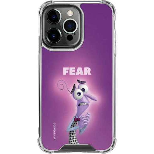 Disney Inside Out Fear Portrait iPhone 14 Pro Clear Case