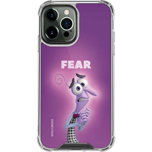 Disney Inside Out Fear Portrait iPhone 14 Pro Max Clear Case