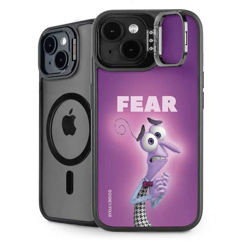 Disney Inside Out Fear Portrait iPhone 15 Plus Kickstand Case
