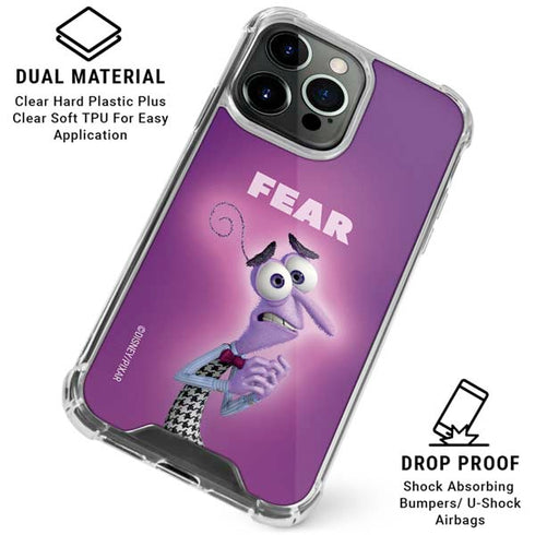 Disney Inside Out Fear Portrait iPhone 15 Pro Max Clear Case
