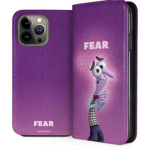 Disney Inside Out Fear Portrait iPhone 15 Pro Max Folio Case
