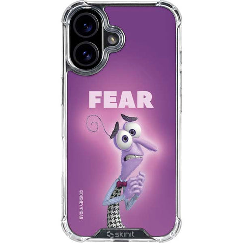 Disney Inside Out Fear Portrait iPhone 16 Plus Clear Case