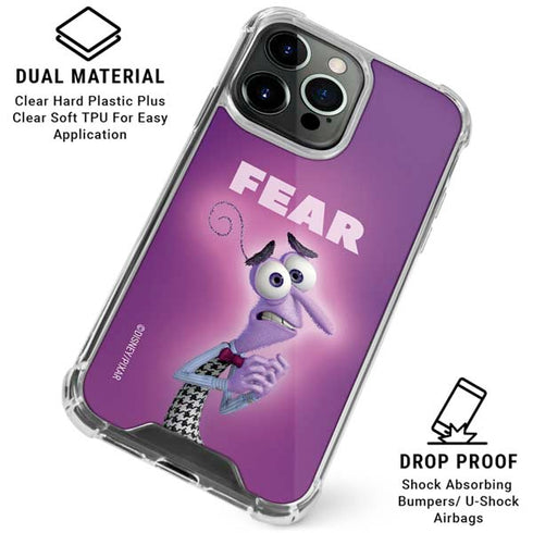Disney Inside Out Fear Portrait iPhone 16 Pro Max Clear Case