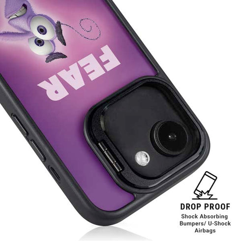 Disney Inside Out Fear Portrait iPhone 16e Kickstand Case