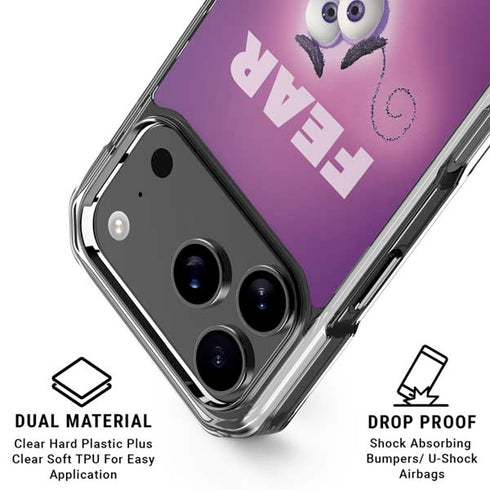 Disney Inside Out Fear Portrait iPhone 18 Pro Clear Case