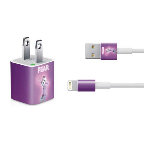 Disney Inside Out Fear Portrait iPhone Charger (5W USB) Skin