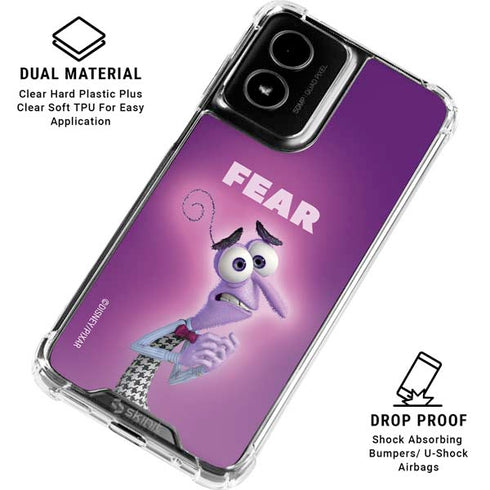 Disney Inside Out Fear Portrait Moto G Power 5G (2024) Clear Case