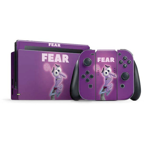 Disney Inside Out Fear Portrait Nintendo Switch Bundle Skin