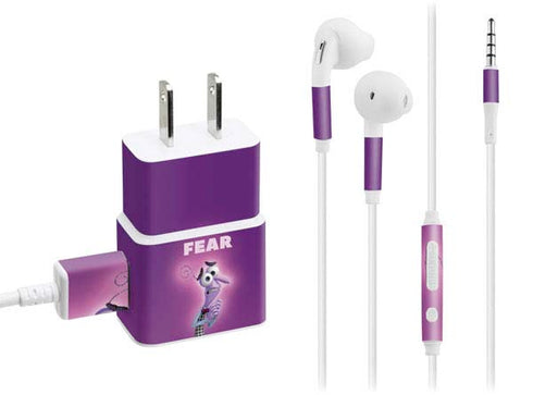 Disney Inside Out Fear Portrait Phone Charger Skin