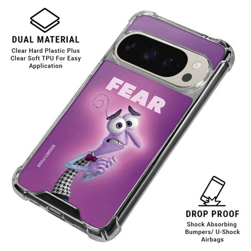 Disney Inside Out Fear Portrait Pixel 9/9 Pro Clear Case