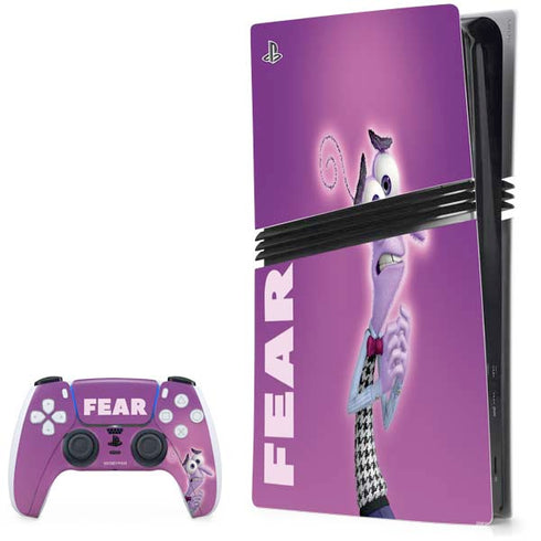 Disney Inside Out Fear Portrait PS5 Pro Bundle Skin
