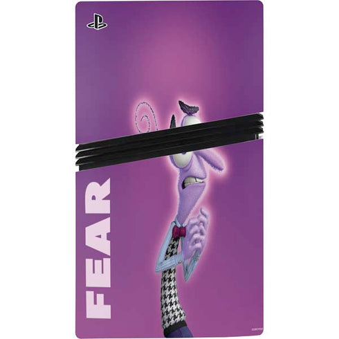 Disney Inside Out Fear Portrait PS5 Pro Console Skin