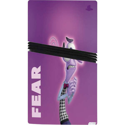 Disney Inside Out Fear Portrait PS5 Pro Console Skin