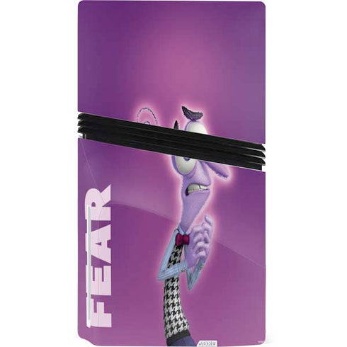 Disney Inside Out Fear Portrait PS5 Pro Disk Console Skin