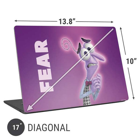 Disney Inside Out Fear Portrait Universal Laptop 17in (13.8 x 10in) Skin
