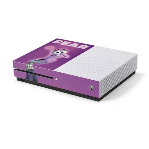 Disney Inside Out Fear Portrait Xbox One S Console Skin