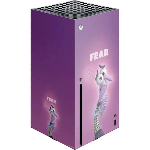 Disney Inside Out Fear Portrait Xbox Series X Console Skin