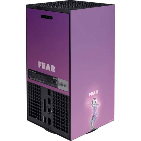 Disney Inside Out Fear Portrait Xbox Series X Console Skin