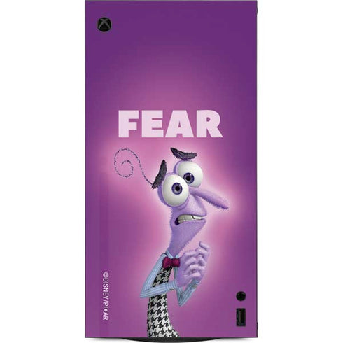 Disney Inside Out Fear Portrait XBox Series X Digital Edition Console Skin