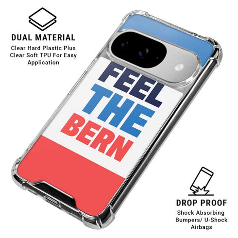 Feel The Bern Google Pixel 10 Clear Case